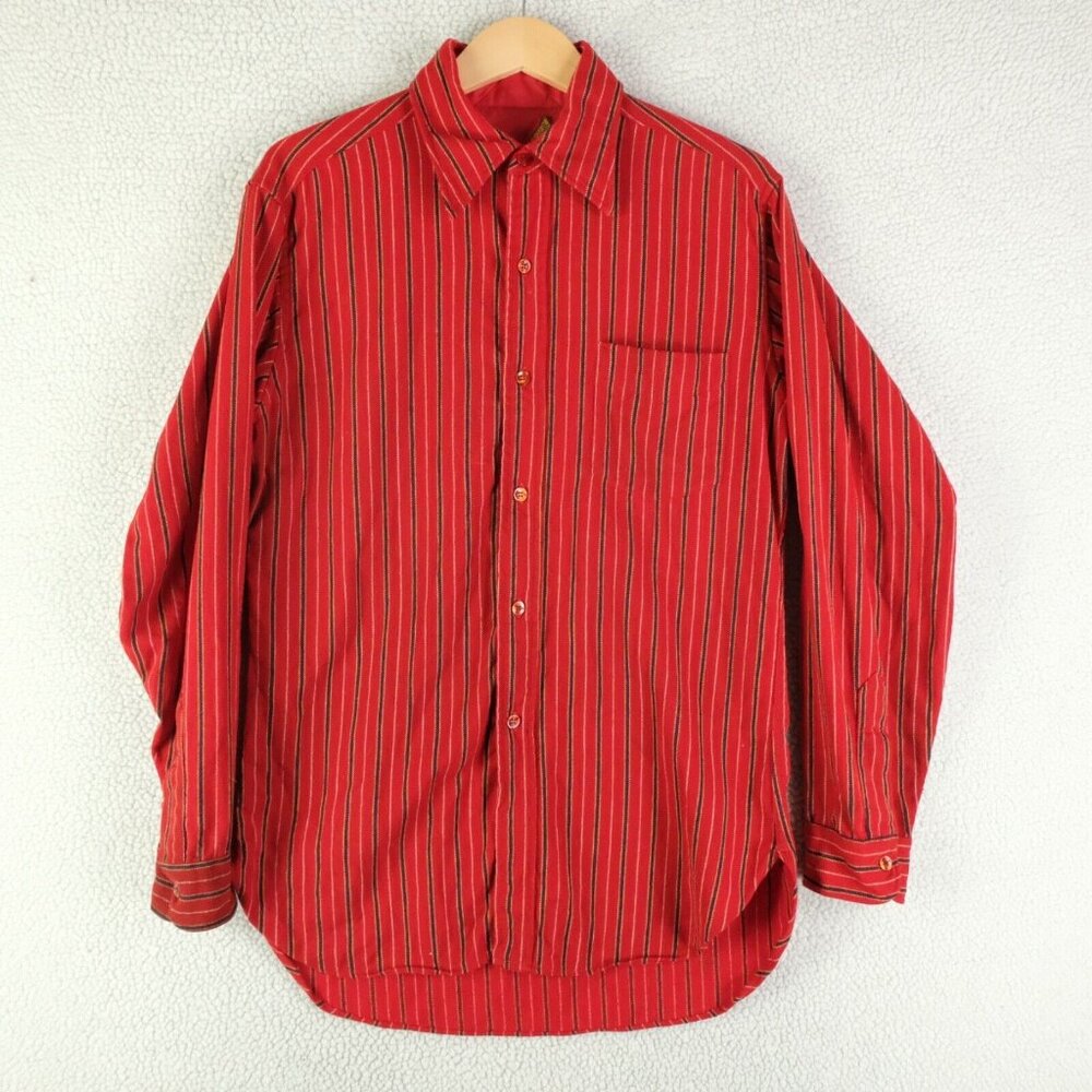 Pendleton Red Striped Casual Button Down Shirt